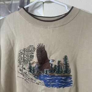 Eagle embroidered sweatshirt size XL